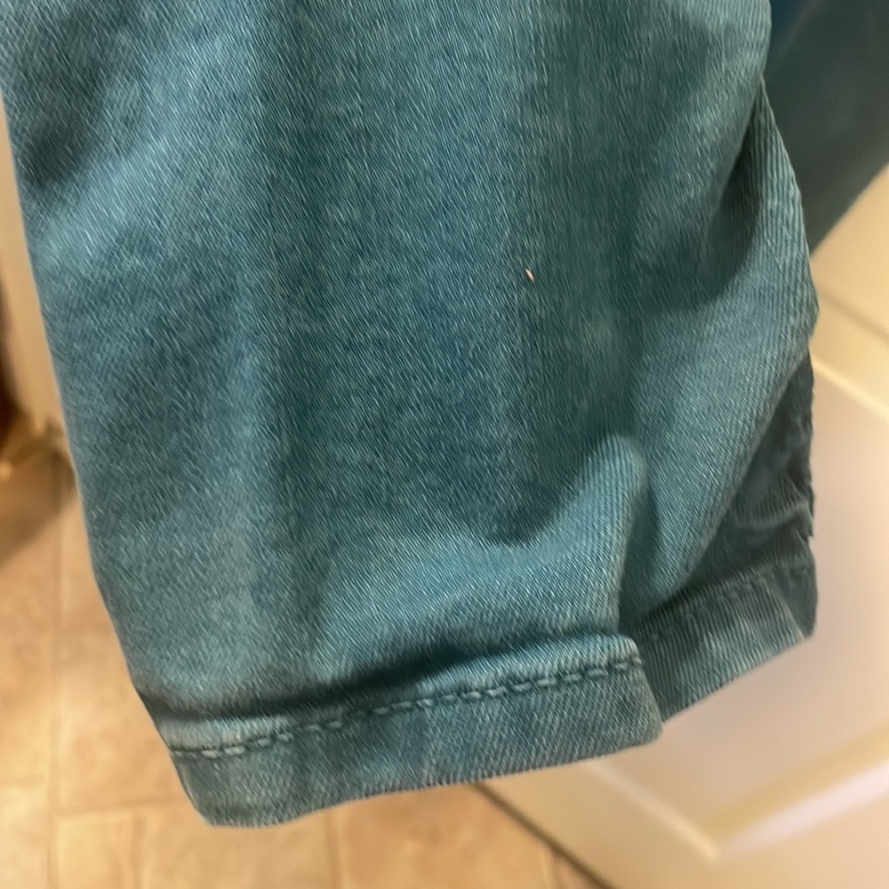 Union bay blueish green jeans size 38P cotton spandex mix LNC petite person - Picture 10 of 10